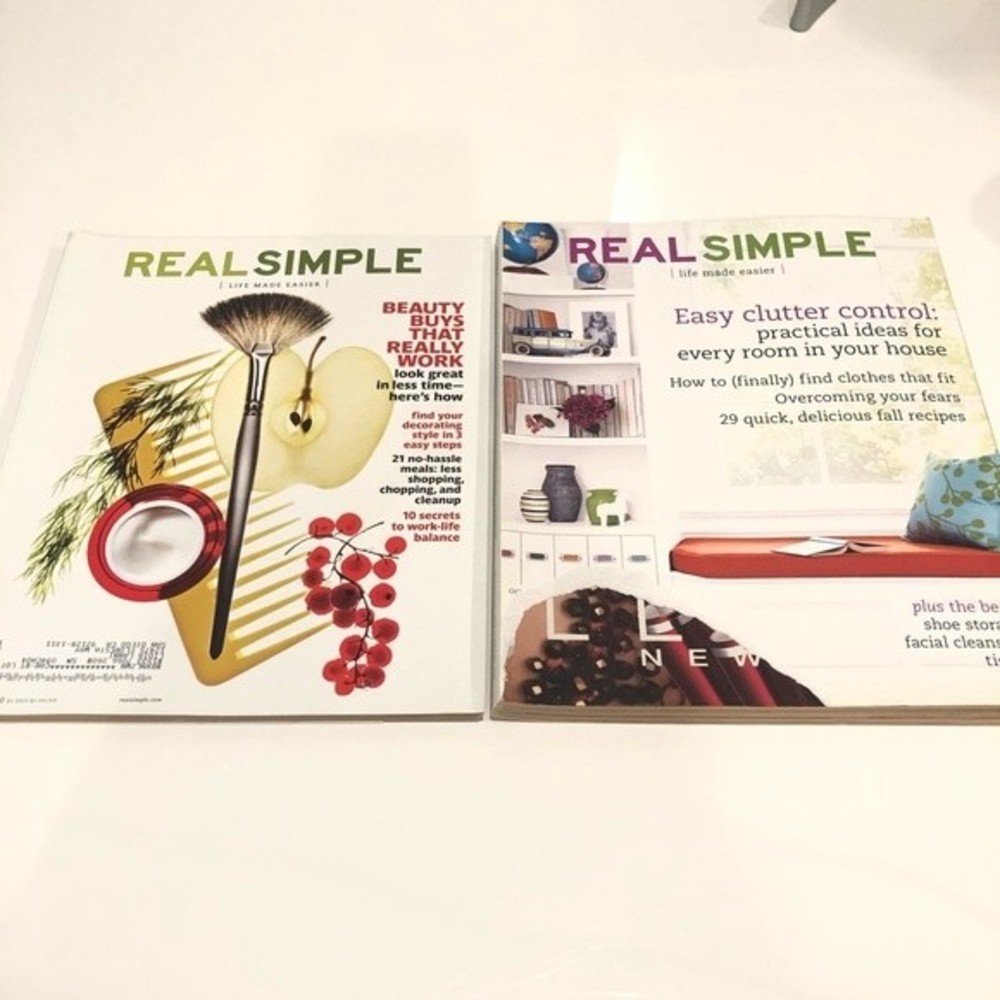 Real Simple Magazine Set of 2